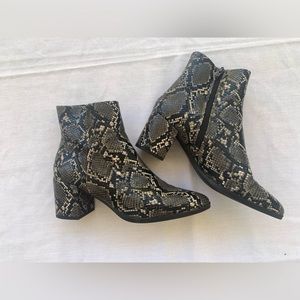 Madden Girl Dafnii Ankle Bootie Snake Print Women's